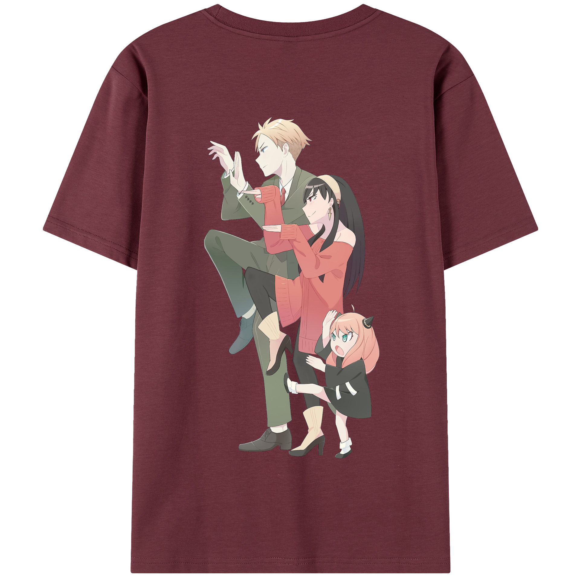 （画像用） SPY×FAMILY间谍家家酒 綿100％半袖Tシャツ（背面プリント）